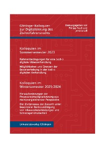 Doppeltagungsband Sommersemester 2023 und Wintersemester 2023/2024.